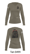 EAF 90361706 Women's Long Sleeve V-neck Shirt - 77