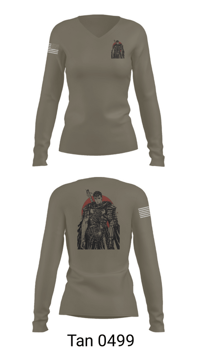 EAF 90361706 Women's Long Sleeve V-neck Shirt - 77