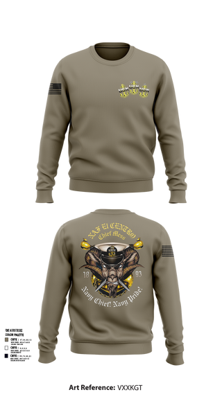 Crew Neck Sweatshirt, NAFEC CPO Mess, , Teamtime, Team time, sublimation, custom sports apparel, team uniforms, spirit wear, spiritwear, sports uniforms, custom shirts, team store, custom team store, fundraiser sports, apparel fundraiser