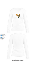McBain High School Volleyball 93247142 Women's Long Sleeve V-neck Shirt - 15