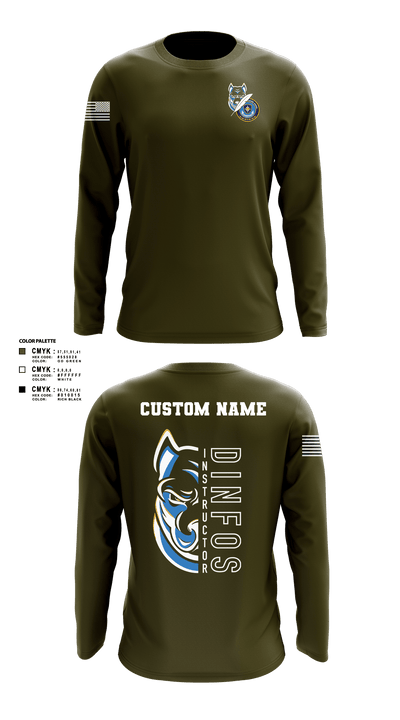 DINFOS (Defense Information School) 29284303 Long Sleeve Performance Shirt - 5