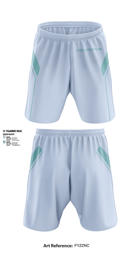 Athletic Shorts With Pockets, Steel athletic ms, Cheer, Teamtime, Team time, sublimation, custom sports apparel, team uniforms, spirit wear, spiritwear, sports uniforms, custom shirts, team store, custom team store, fundraiser sports, apparel fundraiser