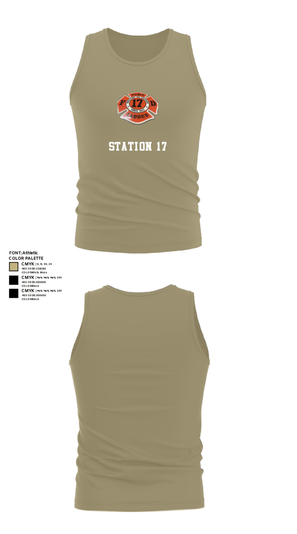 Tank Top, Station 17, Fire Department, Teamtime, Team time, sublimation, custom sports apparel, team uniforms, spirit wear, spiritwear, sports uniforms, custom shirts, team store, custom team store, fundraiser sports, apparel fundraiser