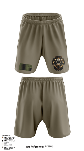 Athletic Shorts With Pockets, 501st BSBWolfpack, Army, Teamtime, Team time, sublimation, custom sports apparel, team uniforms, spirit wear, spiritwear, sports uniforms, custom shirts, team store, custom team store, fundraiser sports, apparel fundraiser