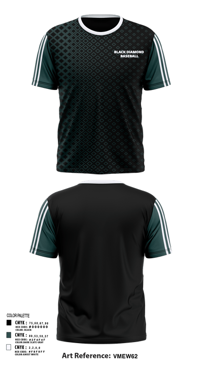 Black Diamond Baseball 37018984 Short Sleeve Performance Shirt - 1