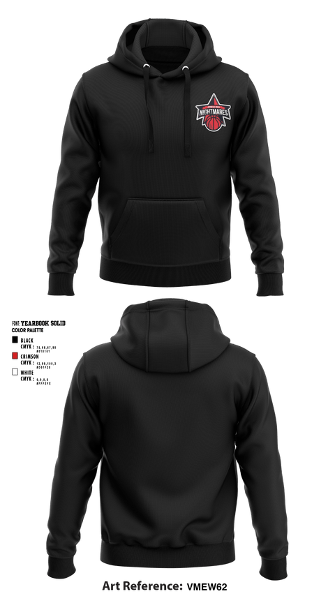 Hoodie, Springfield nightmares, Men's Basketball, Teamtime, Team time, sublimation, custom sports apparel, team uniforms, spirit wear, spiritwear, sports uniforms, custom shirts, team store, custom team store, fundraiser sports, apparel fundraiser