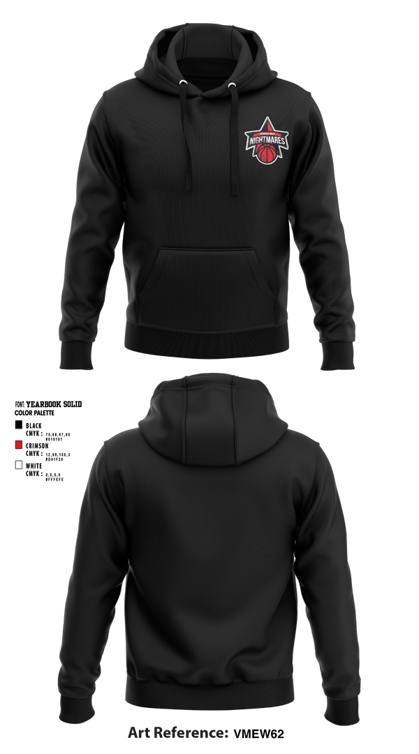 Hoodie, Springfield nightmares, Men's Basketball, Teamtime, Team time, sublimation, custom sports apparel, team uniforms, spirit wear, spiritwear, sports uniforms, custom shirts, team store, custom team store, fundraiser sports, apparel fundraiser
