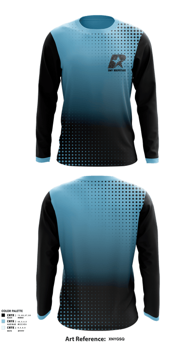 DMV HOOPSTARZ 88350865 Long Sleeve Performance Shirt - 1