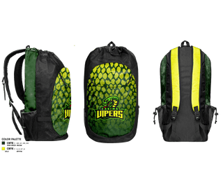 Gear Bag, Yakima Vipers, Football, Teamtime, Team time, sublimation, custom sports apparel, team uniforms, spirit wear, spiritwear, sports uniforms, custom shirts, team store, custom team store, fundraiser sports, apparel fundraiser