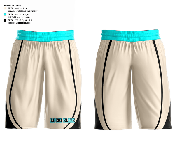 Mens Basketball Shorts, Lucki Elite, Men's Basketball, Teamtime, Team time, sublimation, custom sports apparel, team uniforms, spirit wear, spiritwear, sports uniforms, custom shirts, team store, custom team store, fundraiser sports, apparel fundraiser