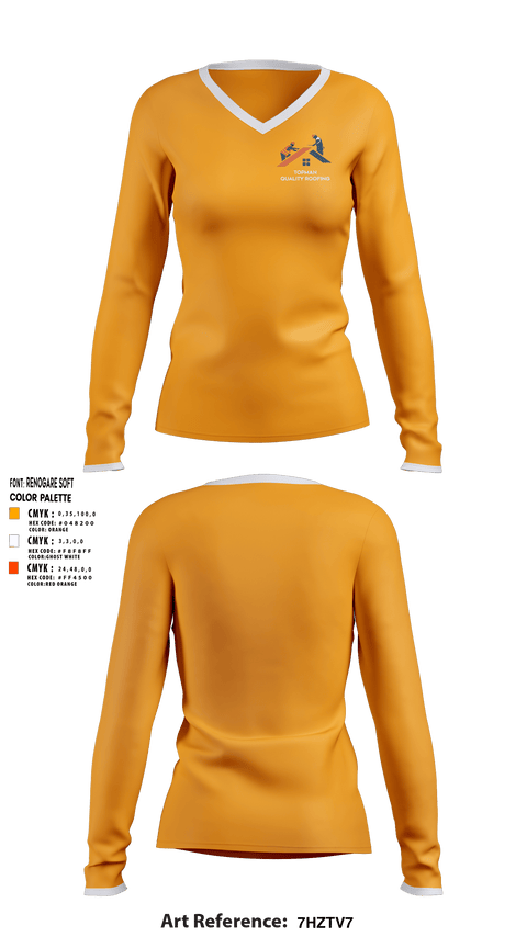 Women's Long Sleeve Vneck Shirt, TOPMAN, , Teamtime, Team time, sublimation, custom sports apparel, team uniforms, spirit wear, spiritwear, sports uniforms, custom shirts, team store, custom team store, fundraiser sports, apparel fundraiser