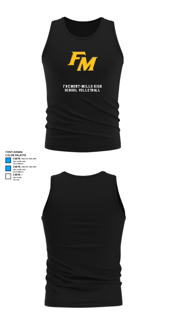 Tank Top, Fremont-Mills High School Volleyball, Women's Volleyball, Teamtime, Team time, sublimation, custom sports apparel, team uniforms, spirit wear, spiritwear, sports uniforms, custom shirts, team store, custom team store, fundraiser sports, apparel fundraiser