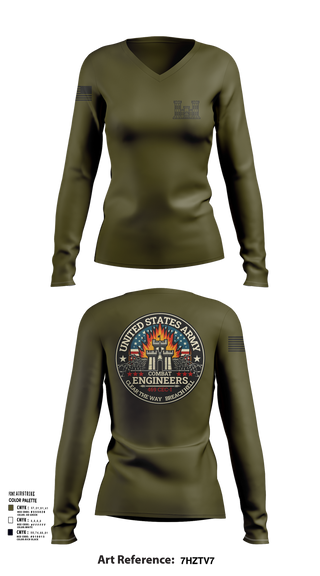 Women's Long Sleeve Vneck Shirt, 469 En Co, , Teamtime, Team time, sublimation, custom sports apparel, team uniforms, spirit wear, spiritwear, sports uniforms, custom shirts, team store, custom team store, fundraiser sports, apparel fundraiser