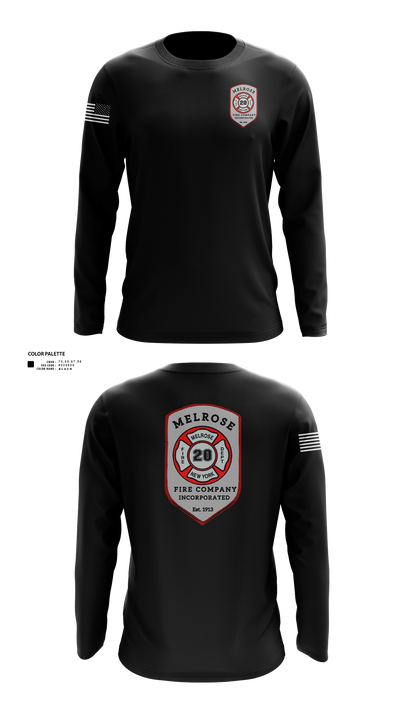The Melrose Fire Company Incorporated 84438539 Long Sleeve Performance Shirt 21