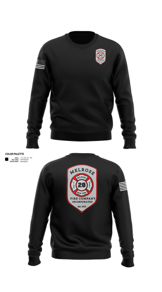 Crew Neck Sweatshirt, The Melrose Fire Company Incorporated, , Teamtime, Team time, sublimation, custom sports apparel, team uniforms, spirit wear, spiritwear, sports uniforms, custom shirts, team store, custom team store, fundraiser sports, apparel fundraiser