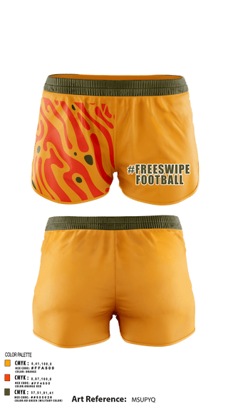 Women's Shorts, #FreeSwipe, Football, Teamtime, Team time, sublimation, custom sports apparel, team uniforms, spirit wear, spiritwear, sports uniforms, custom shirts, team store, custom team store, fundraiser sports, apparel fundraiser