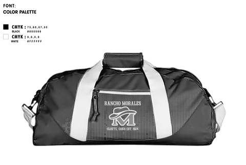 Duffle Bag, Rancho Morales, , Teamtime, Team time, sublimation, custom sports apparel, team uniforms, spirit wear, spiritwear, sports uniforms, custom shirts, team store, custom team store, fundraiser sports, apparel fundraiser