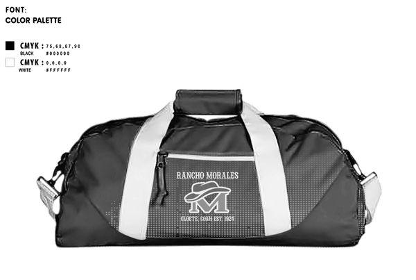Duffle Bag, Rancho Morales, , Teamtime, Team time, sublimation, custom sports apparel, team uniforms, spirit wear, spiritwear, sports uniforms, custom shirts, team store, custom team store, fundraiser sports, apparel fundraiser