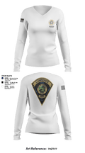 Lawrence Police FOP 1599 95636349 Women's Long Sleeve V-neck Shirt - 195