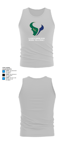 Tank Top, La Costa Canyon High School Volleyball, Women's Volleyball, Teamtime, Team time, sublimation, custom sports apparel, team uniforms, spirit wear, spiritwear, sports uniforms, custom shirts, team store, custom team store, fundraiser sports, apparel fundraiser