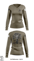 872 Ground Ambulance 8191763 Women's Long Sleeve V-neck Shirt - 1