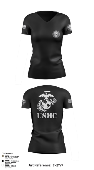 Women's Short Sleeve Vneck Shirt, Marines, Marines, Teamtime, Team time, sublimation, custom sports apparel, team uniforms, spirit wear, spiritwear, sports uniforms, custom shirts, team store, custom team store, fundraiser sports, apparel fundraiser