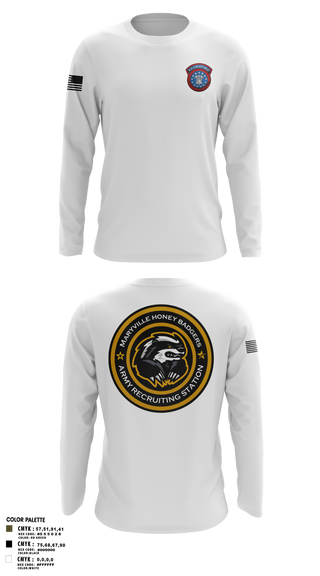 Long Sleeve Performance Shirt, Maryville Honeybadger, Army, Teamtime, Team time, sublimation, custom sports apparel, team uniforms, spirit wear, spiritwear, sports uniforms, custom shirts, team store, custom team store, fundraiser sports, apparel fundraiser