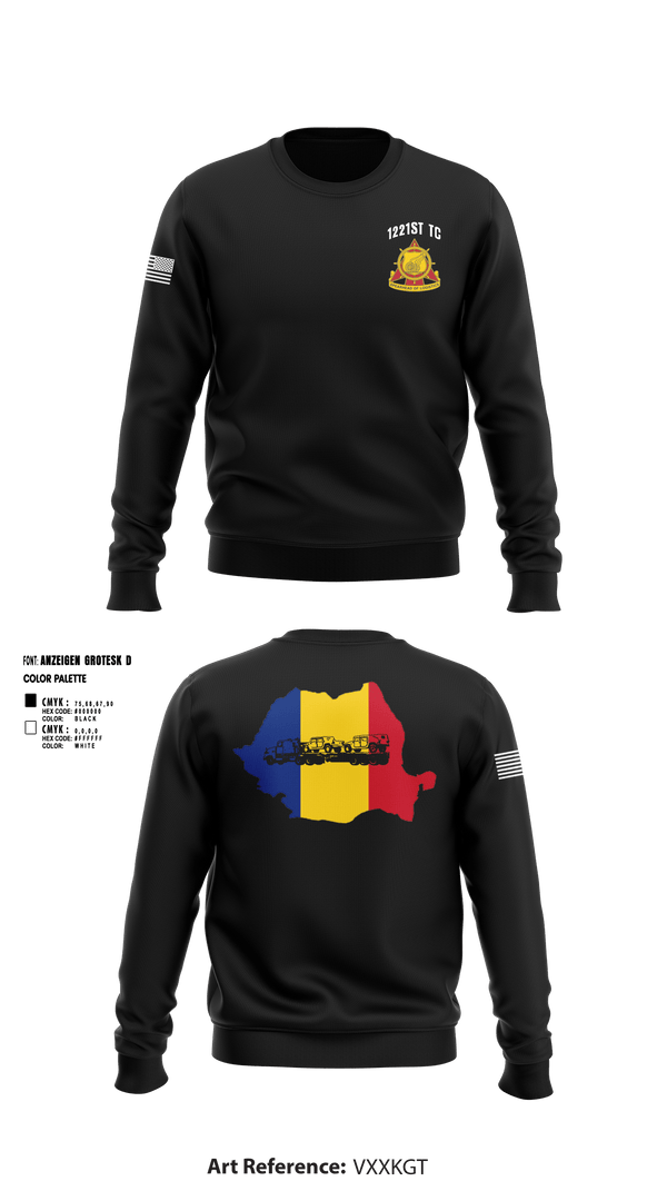 Crew Neck Sweatshirt, 1221st TC, National Guard, Teamtime, Team time, sublimation, custom sports apparel, team uniforms, spirit wear, spiritwear, sports uniforms, custom shirts, team store, custom team store, fundraiser sports, apparel fundraiser