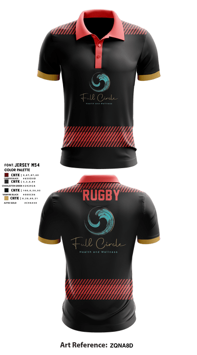 Rattlers rugby 88318311 Short Sleeve Performance Polo - 7
