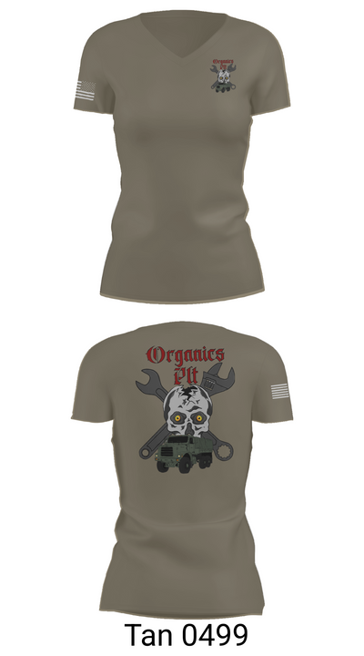 Organics plt 62545890 Women's Short Sleeve V-neck Shirt - 68