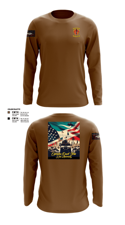 3/7 India Co. Wpns Plt 50459074 Long Sleeve Performance Shirt - 101