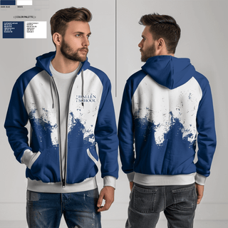 Zip Hoodie, The Hallen School Volleyball, Men's Volleyball, Teamtime, Team time, sublimation, custom sports apparel, team uniforms, spirit wear, spiritwear, sports uniforms, custom shirts, team store, custom team store, fundraiser sports, apparel fundraiser