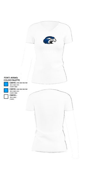 Women's Short Sleeve Vneck Shirt, Shorter University Athletics Volleyball, Women's Volleyball, Teamtime, Team time, sublimation, custom sports apparel, team uniforms, spirit wear, spiritwear, sports uniforms, custom shirts, team store, custom team store, fundraiser sports, apparel fundraiser