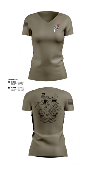 Women's Short Sleeve Vneck Shirt, JSOTF-SOM FWD TAC, Army, Teamtime, Team time, sublimation, custom sports apparel, team uniforms, spirit wear, spiritwear, sports uniforms, custom shirts, team store, custom team store, fundraiser sports, apparel fundraiser