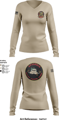 HMX-1 12885177 Women's Long Sleeve V-neck Shirt - 3