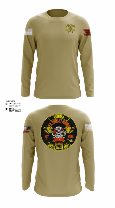 US Cavalry Riders 76444947 Long Sleeve Performance Shirt - 3