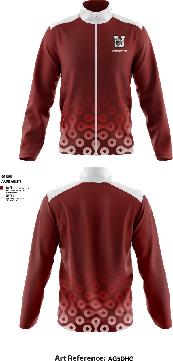 Fleece Jacket, Uvalde Coyotes, Wrestling, Teamtime, Team time, sublimation, custom sports apparel, team uniforms, spirit wear, spiritwear, sports uniforms, custom shirts, team store, custom team store, fundraiser sports, apparel fundraiser
