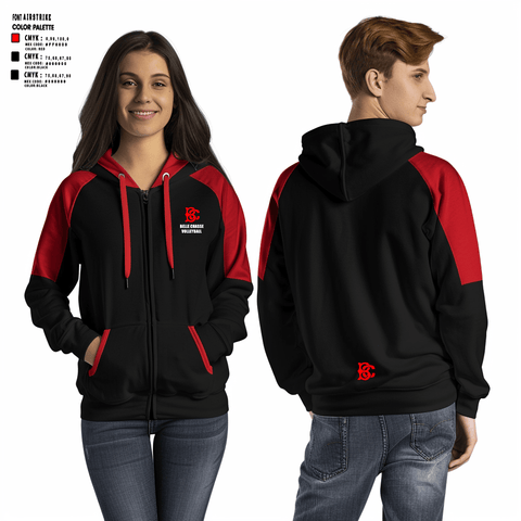 Zip Hoodie, Belle Chasse High School Volleyball, Women's Volleyball, Teamtime, Team time, sublimation, custom sports apparel, team uniforms, spirit wear, spiritwear, sports uniforms, custom shirts, team store, custom team store, fundraiser sports, apparel fundraiser