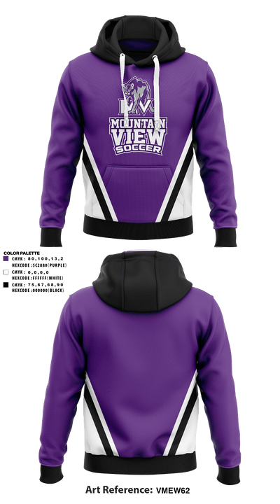 Mountain View High School Soccer 78324886 Hoodie - 3