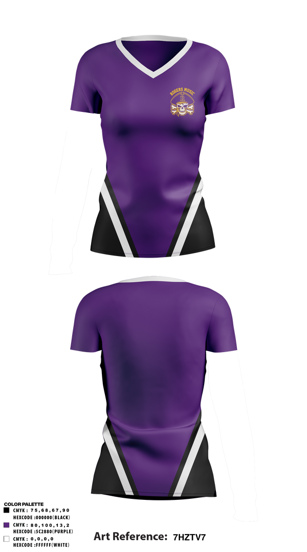 Women's Short Sleeve Vneck Shirt, John R Rogers High School Esports, Spirit Store, Teamtime, Team time, sublimation, custom sports apparel, team uniforms, spirit wear, spiritwear, sports uniforms, custom shirts, team store, custom team store, fundraiser sports, apparel fundraiser