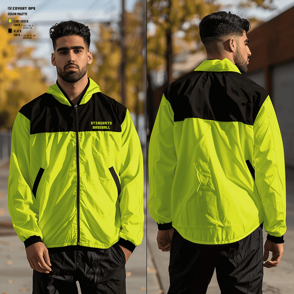 Windbreaker, STINGRAYS, Baseball, Teamtime, Team time, sublimation, custom sports apparel, team uniforms, spirit wear, spiritwear, sports uniforms, custom shirts, team store, custom team store, fundraiser sports, apparel fundraiser