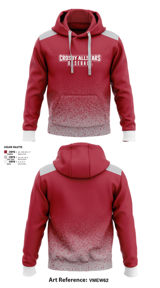 Hoodie, Crosby Allstars, Baseball, Teamtime, Team time, sublimation, custom sports apparel, team uniforms, spirit wear, spiritwear, sports uniforms, custom shirts, team store, custom team store, fundraiser sports, apparel fundraiser