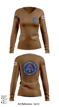 Battleship misssouri 47283625 Women's Long Sleeve V-neck Shirt - 136