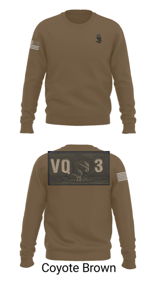 Crew Neck Sweatshirt, VQ-3 DET TRVS, Navy, Teamtime, Team time, sublimation, custom sports apparel, team uniforms, spirit wear, spiritwear, sports uniforms, custom shirts, team store, custom team store, fundraiser sports, apparel fundraiser