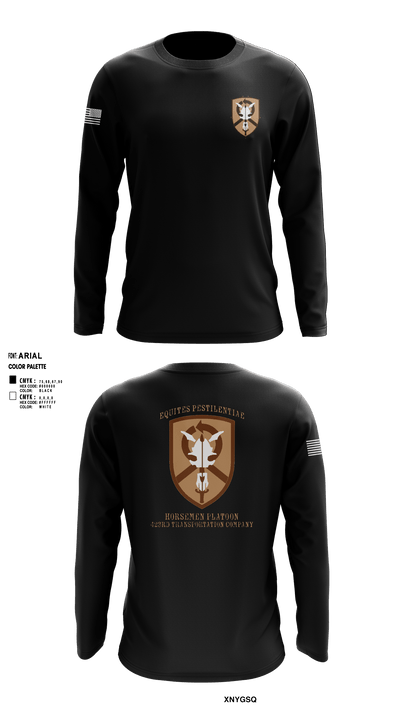 1st Platoon, 423 TC 69151656 Long Sleeve Performance Shirt - 3