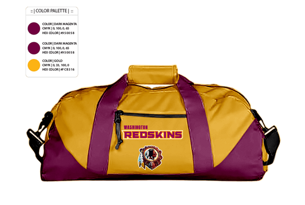 Duffle Bag, Washington Redskins, Football, Teamtime, Team time, sublimation, custom sports apparel, team uniforms, spirit wear, spiritwear, sports uniforms, custom shirts, team store, custom team store, fundraiser sports, apparel fundraiser