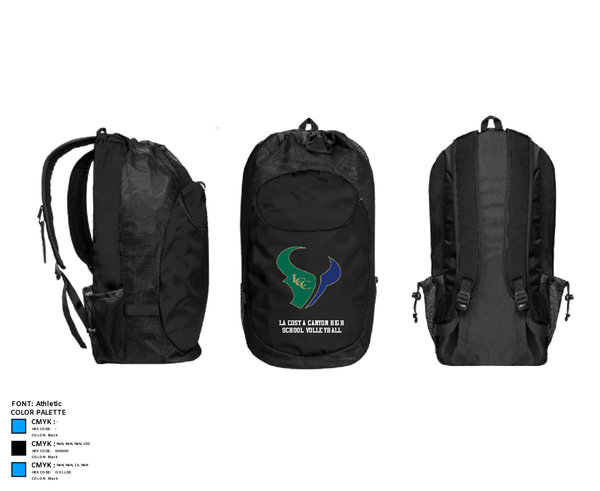 Gear Bag, La Costa Canyon High School Volleyball, Women's Volleyball, Teamtime, Team time, sublimation, custom sports apparel, team uniforms, spirit wear, spiritwear, sports uniforms, custom shirts, team store, custom team store, fundraiser sports, apparel fundraiser