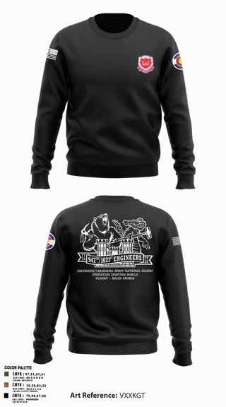 Crew Neck Sweatshirt, 947th EVCC, , Teamtime, Team time, sublimation, custom sports apparel, team uniforms, spirit wear, spiritwear, sports uniforms, custom shirts, team store, custom team store, fundraiser sports, apparel fundraiser