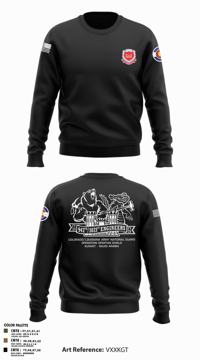 947th EVCC 3450605 Crew Neck Sweatshirt - 3