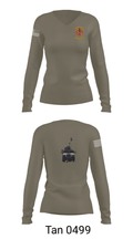 3/7 India Co. Wpns Plt 50459074 Women's Long Sleeve V-neck Shirt - 77
